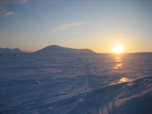 sunset Artic