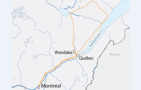 carte-Snowmobilling on The Boreal Trail