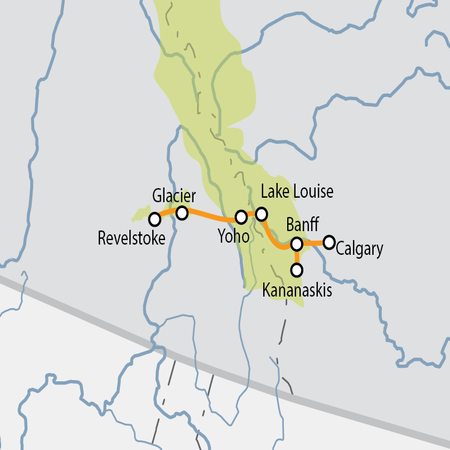 carte-Canadian Rockies Summits