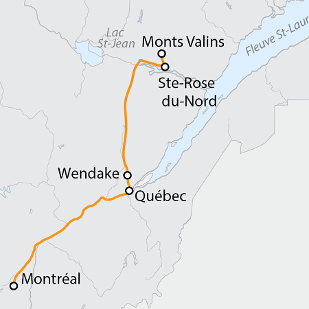 carte-RAQUETTE ET TRAÎNEAU AU ROYAUME DU SAGUENAY